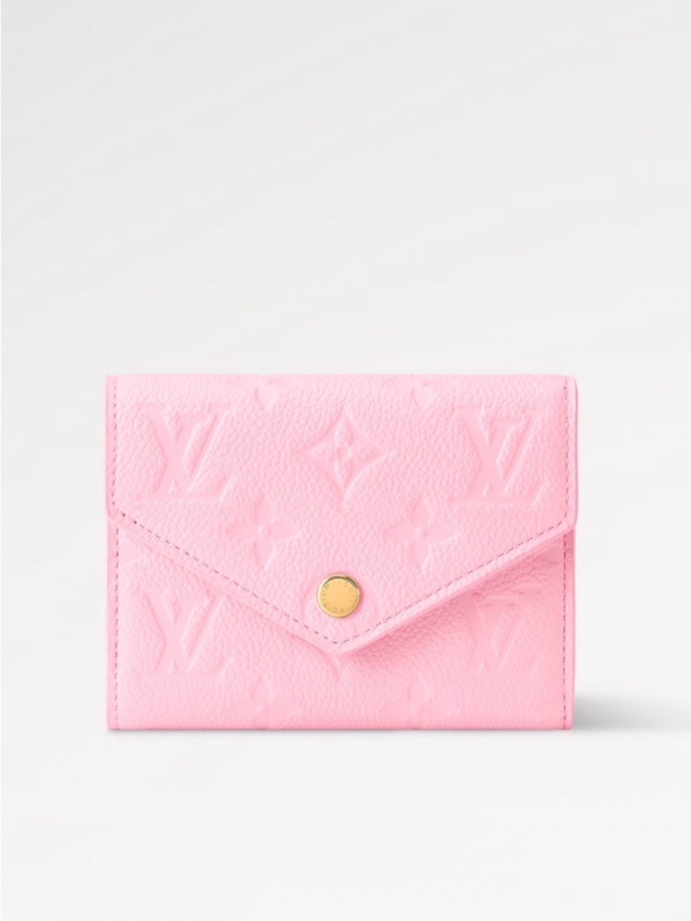 Louis Vuitton Pink Embossed Monogram Envelope Wallet
